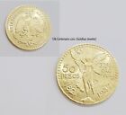 Centenario Coin Custom Solid Yellow 10k Gold 50 Pesos 1947 Mexico Mexican Coin