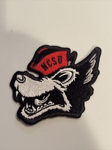 NCSU NC North Carolina State Wolfpack Vintage Embroidered Iron On Patch 3” A1