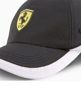 PUMA Scuderia Ferrari Baseball Cap, Adjustable, Black, ORIGINAL