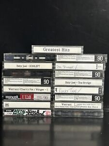 Lot of 17 Pre-Recorded Cassette Tapes Mixed Brands Sold as Blanks & As Is