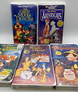 Walt Disney Black Diamond The Classics Masterpiece VHS SEALED LOT of 5 NOS! RARE