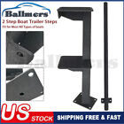 2 Step Boat Trailer Steps For Universal Bass Boats, Pontoon Boats, Hunting Boats