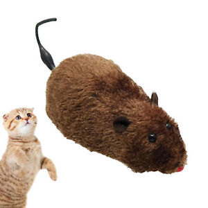 Wind Up Plush Mouse Toy For Indoor Cats, Interactive Cat Toys, Cat Teaser To