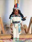Native American Doll Papoose Baby Cherokee Collector's Beading Headdress 7” B21