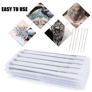 25,50,100pcs New Sterile Disposable Tattoo Needles U-Pick RL,RS,F,M1,M2,RM
