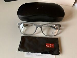 Ray-Ban RB8903 5244 Transparent Matte Grey Carbon Fiber 55mm Eyeglasses Frame