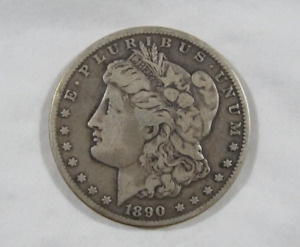New Listing1890-CC Morgan Silver Dollar, In a VF cond. 90% Silver & A Beautiful coin!!