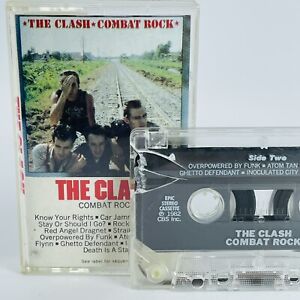 New ListingREAD NOTES! The Clash Combat Rock Cassette Tape 1982 Epic Records  PUNK ROCK