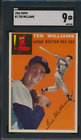 Ted Williams 1954 TOPPS #1 Red Sox SGC 9 MINT DEAD CENTERED STUNNING POP 1 WOWOW