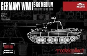 Modelcollect 1/72 German E-50 Medium Tank with 88 Gun Model Kit 72002SE