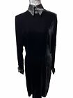 Vintage Baldanza  Women’s Size 10 Black Velvet Rayon/Silk 80’s Tuxedo Dress