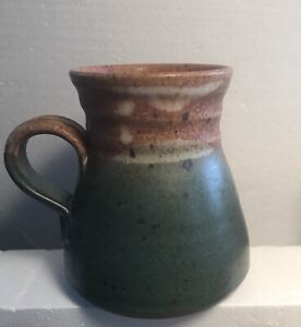 New ListingStudio Art Pottery Coffee Mug Artisan Artist Signed Non Spill
