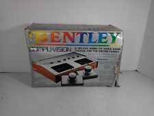 Vintage Bentley Home TV Game Console CompuVision Tennis/Soccer/Squash/Handball