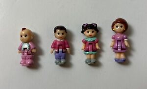 New ListingVintage 1994 Polly Pocket Figure Dolls Lot of 4, Mom & Kids Replacements