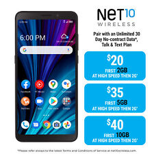 NET10 TCL A3X, 32 GB, 4G LTE, Prepaid Phone + Airtime Card - New