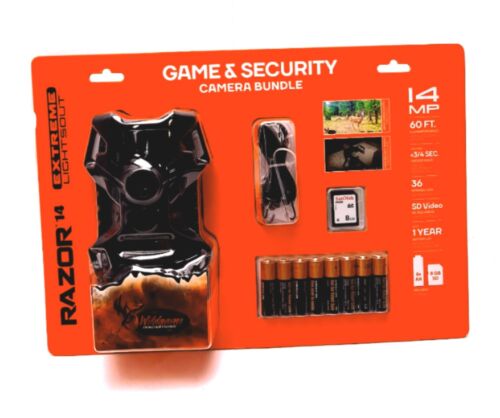 Wildgame Innovations TX14B1W2 Razor 14MP Extreme Game And Security Camera Bundle