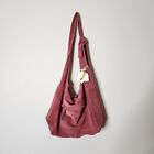 Free People Jessa Suede Carryall Hobo Sling Bag Wild Mulberry New With Tags