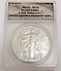 2020 W American Silver Eagle ANACS SP70 Burnished First Strike Label