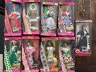Lot 9 Vintage Barbie Dolls of the World Collection German Russian Mexican 1990s