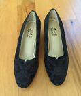 Women's Shoes Size 5.5 M 5 1/2 Heels Bethany 925 So Soft Leather Upper Black
