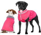 LG Dog Winter Coat, Waterproof Windproof Dog Snowsuit Warm Dog Coat (L) Hot Pink