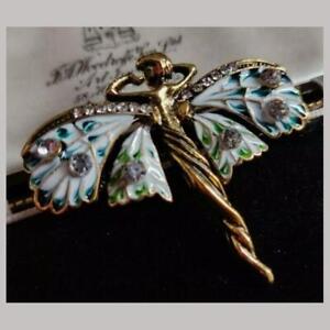 Vintage Art Nouveau Style Fairy Nymph Brooch Shawl Pin Pendant Jewelry UNIQUE