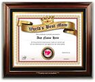 Personalized Best Mom in the World AWARD CERTIFICATE DIPLOMA - MOTHERS DAY GIFT