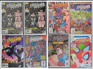 Lot of 8 Web of Spider-Man #121 122 123 125 126(2X) 128 129 NM Marvel Comics
