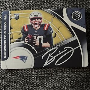 2022 Panini Elements #147 Bailey Zappe RC RPS Rookie Steel Signatures Gold /79!