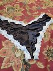 Vintage Smart & Sexy Black Second Skin French Maid Fantasy Panty Size 5