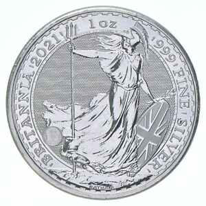 Better Date 2021 Great Britain 2 Pounds 1 Oz. Silver Britannia World Coin *495