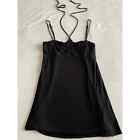 Guess Black Baby Doll Cami Large Adjustable Spaghetti Straps
