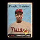 Pancho Herrera 1958 Topps Philadelphia Phillies #433 Vintage Set Filler! 2