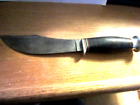 Vintage FOLSOM Fixed Blade Hunting Knife and Sheath Good Condition LOOK