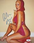 Amber Rose Signed Auto 8x10 Photo Lingerie Sexy Hot PSA AI10680 Sticker Only