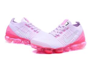 Nike Air VaporMax Flyknit 3“light pink”Women's air cushion shoes US Size 5.5-8.5
