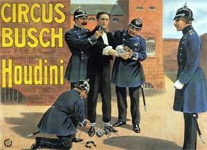 Houdini Poster Magic Art24in x 36in
