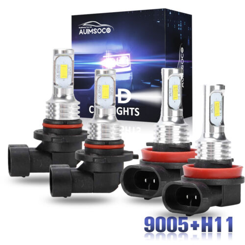 9005 H11 LED Combo Bulbs Headlight High Low Beam for Peterbilt 579 389 White 4x