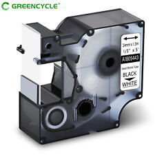 Greencycle for DYMO Rhino 1805443 HeatShrink Tube Tape IND 6000 label maker 24mm