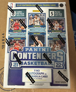 New Panini 2021-22 Contenders Basketball Blaster Box - 5 Packs - 1 Auto or Mem
