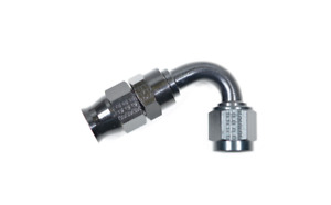 681206-BL Fragola -6 AN PTFE 120 Degree Swivel Hose End Fitting Real Street BLK