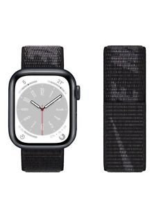 Nike Apple Watch Band 42/44/45 - Black Color -  mm Series SE 9 7 6 5 4 3 Strap