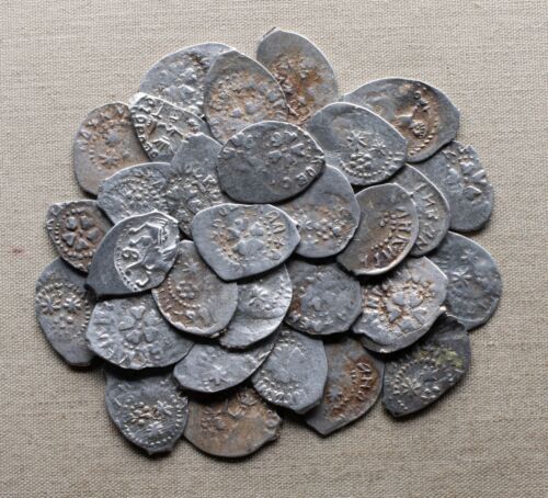 Ivan III * 1462-1505 LOT 30 COINS Silver Kopek SCALES Russian Coin №3