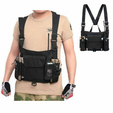 Tactical Radios Pocket Radio Chest Rig Bag Harness Front Pack Pouch Holster Vest