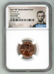 2019 W LINCOLN CENT 1C UNCIRCULATED NGC MS 69 RD FIRST RELEASES