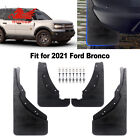 4X Black Splash Guard Mud Flaps Car Parts Accessories For Ford Bronco Sport 2021 (For: 2021 Ford Bronco Sport Badlands 2.0L)