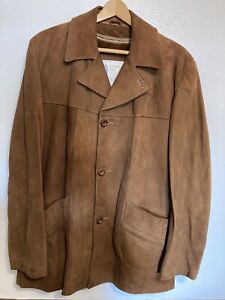 London Fog Outerwear Of Distinction 42Reg Western Leather Zip Out Insulated Coat
