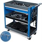 Tool Cart, 3 Tier Rolling Tool Cart with Drawers, Heavy Duty Tool Cart on Wheels