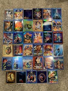 Disney Animation 35-Movie Bundle Set Lot (Blu-ray + DVD) INCLUDING SLIPCOVERS!