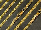 14 k Solid Yellow Gold 2.20mm Square Wheat Chain Necklace 16” - 24”